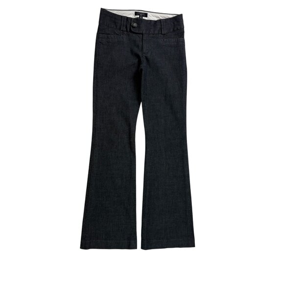 Banana Republic Martin Fit Trouser Pants – Dark Navy Wool Blend – Size 4 - Picture 2 of 16